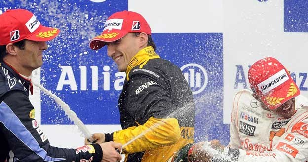 Kubica na podium /AFP