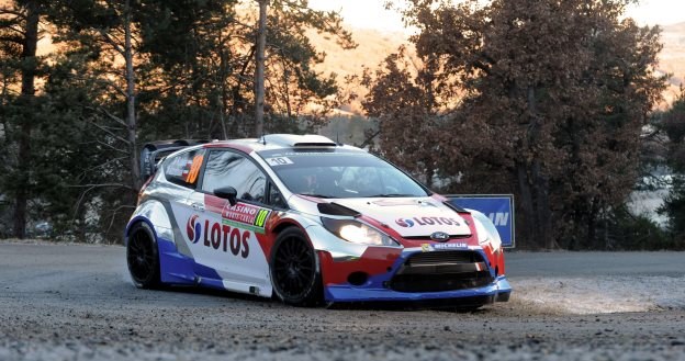 Kubica na trasie odcinka testowego /AFP