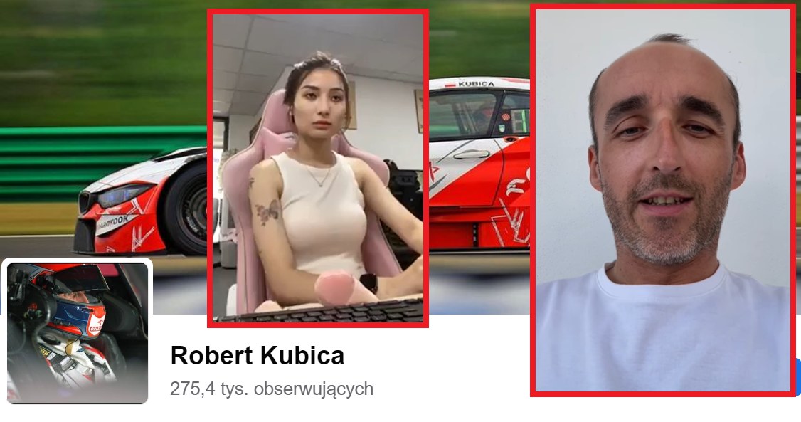 Kubica opublikował film, na którym stwierdza, że jego facebookowe konto zostało przejęte przez hakerów. /robertkubica_real/ Instagram/ zrzut ekranu/ Robert Kubica Facebook/ zrzut ekranu /