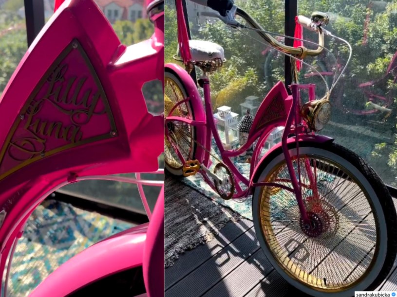 Kubicka dostała od Barona... rower! Pochwaliła się nim na IG @sandra_kubicka /Instagram