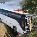 Kujawsko-pomorskie: Autobus wjechał do rowu, 31 dzieci zabranych do szpitali