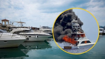 Kula ognia, krzyki i dramatyczna akcja ratunkowa. Sekundy grozy na łodzi 