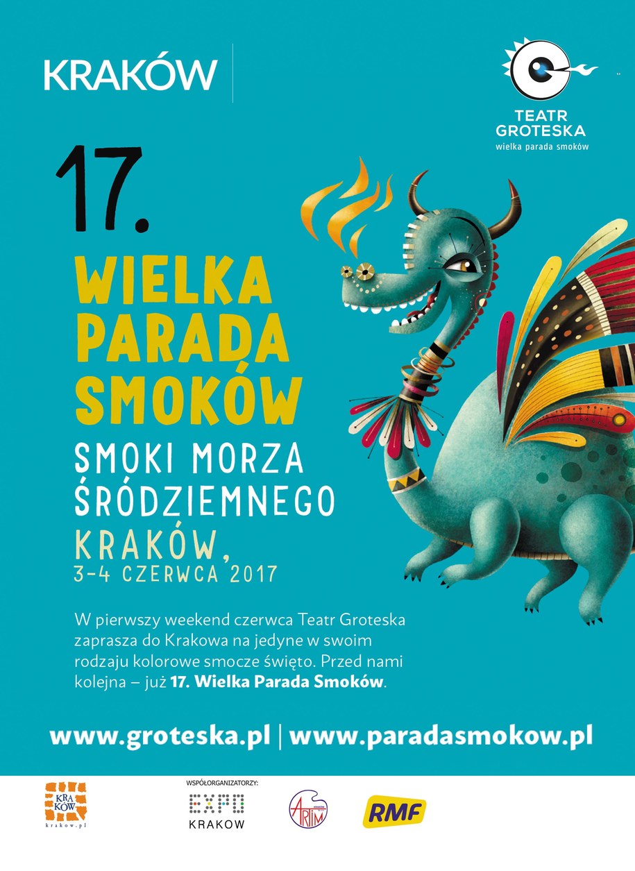 Kultowa Wielka Parada Smoków wystartuje w niedzielę (4.06) o godz. 12 /Materiały prasowe