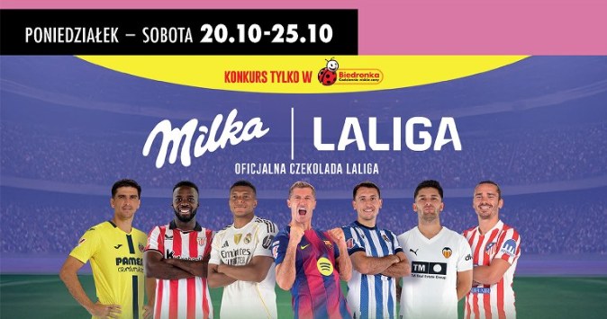 Kup czekolady Milka w Biedronce i weź udział w konkursie z LaLiga /Biedronka /INTERIA.PL