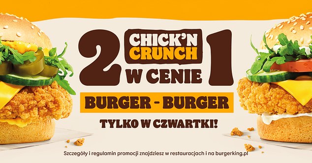 Kup jeden, drugi dostaniesz gratis! Chick’n Crunch w Burger King tylko w czerwcu! /materiały prasowe