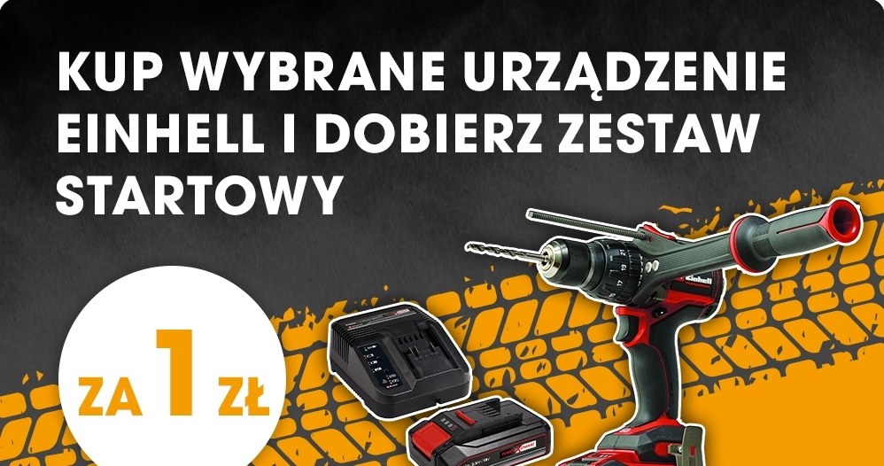 Kup urządzenie Einhell i dobierz zestaw startowy za 1 zł! /Biedronka Home /INTERIA.PL