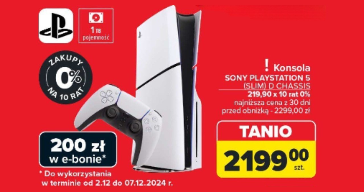 Kupisz PlayStation 5 i jeszcze dostaniesz 200 zł? Sprawdź gdzie! /Carrefour Polska /INTERIA.PL