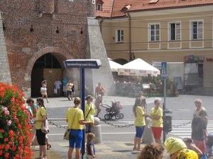 Kurtyna wodna przy Bramie Grodzkiej w Lublinie //RMF FM