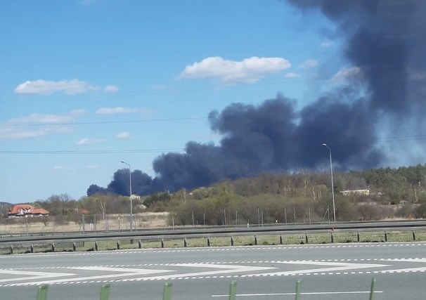 Kwietniowy pożar w Nowinach /Gorąca Linia RMF FM