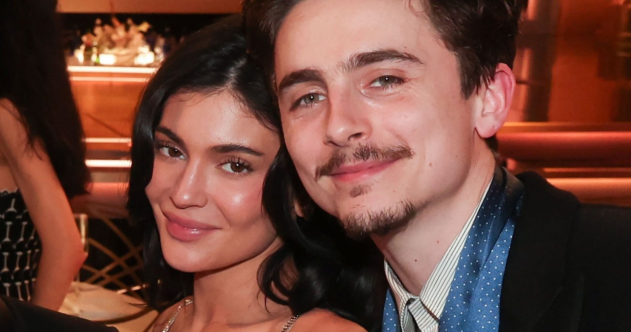 Kylie Jenner i Timothee Chalamet na Złotych Globach 2025 /Christopher Polk /Getty Images