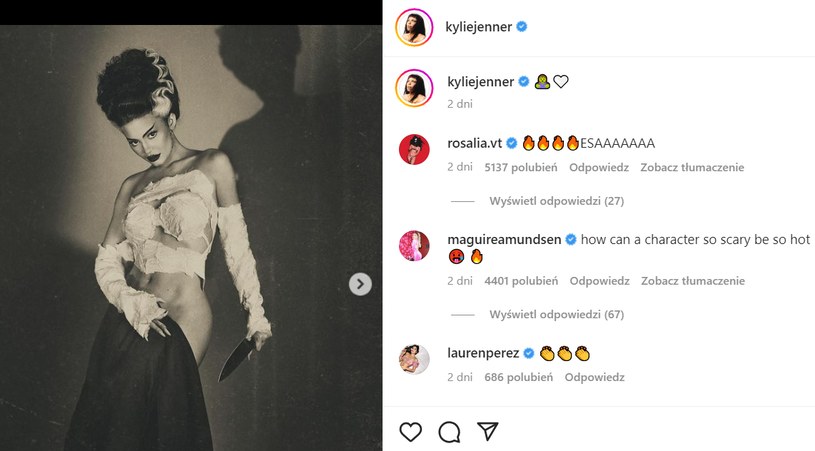 Kylie Jenner na Halloween 2022 /Instagram
