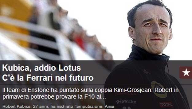 "La Gazzetta dello Sport"  ma bardzo dobre źródła, więc... /Informacja prasowa