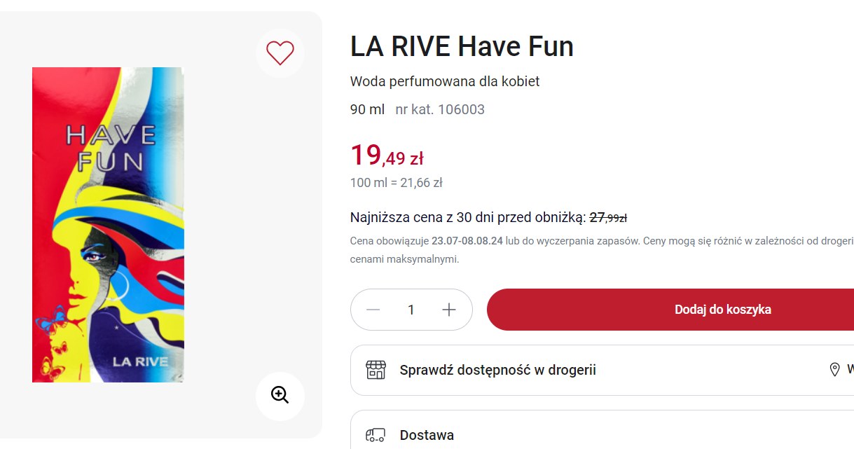 La Rive Have Fun taniej w Rossmannie! /Rossmann /INTERIA.PL