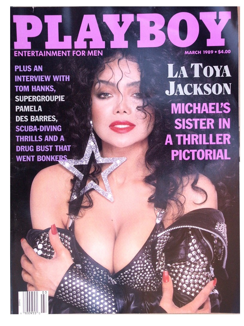 La Toya Jackson na okładce magazynu "Playboy" /