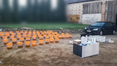 Laboratorium narkotyków w stodole