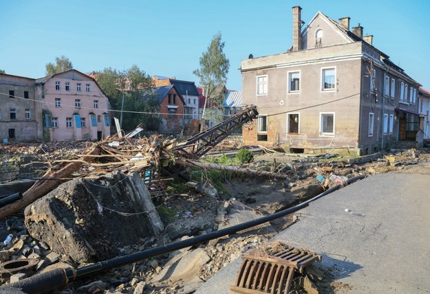 Lądek-Zdrój, 18 września 2024. Zrujnowane miasto po przejściu powodzi /Wojciech Olkuśnik /East News