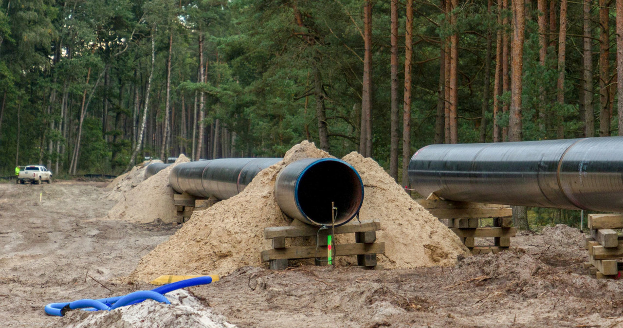Lądowa część Baltic Pipe w Polsce podczas niedawnej budowy /Michał Świderski /Reporter
