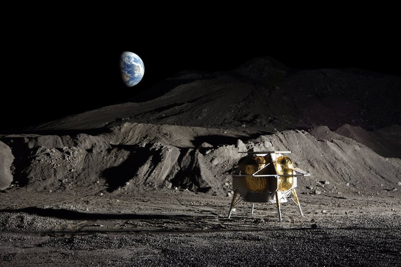 Lądownik Peregrine miał być pierwszym Amerykanów na Księżycu od ponad 50 lat. /Astrobotic /materiały prasowe