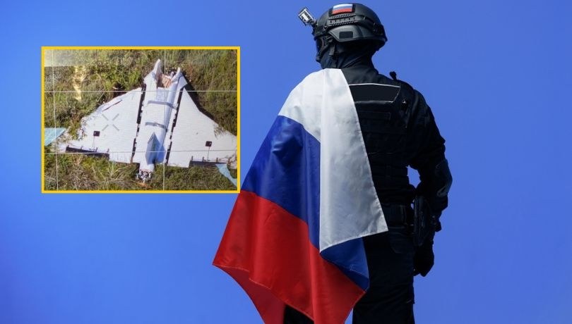 Ładunek wybuchowy w dronie z Białorusi, który rozbił się na Litwie /Shutterstock