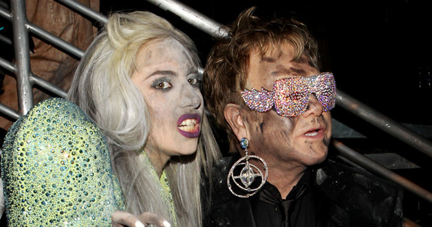 Lady Gaga i Elton John, fot.Christopher Polk &nbsp; /Getty Images/Flash Press Media