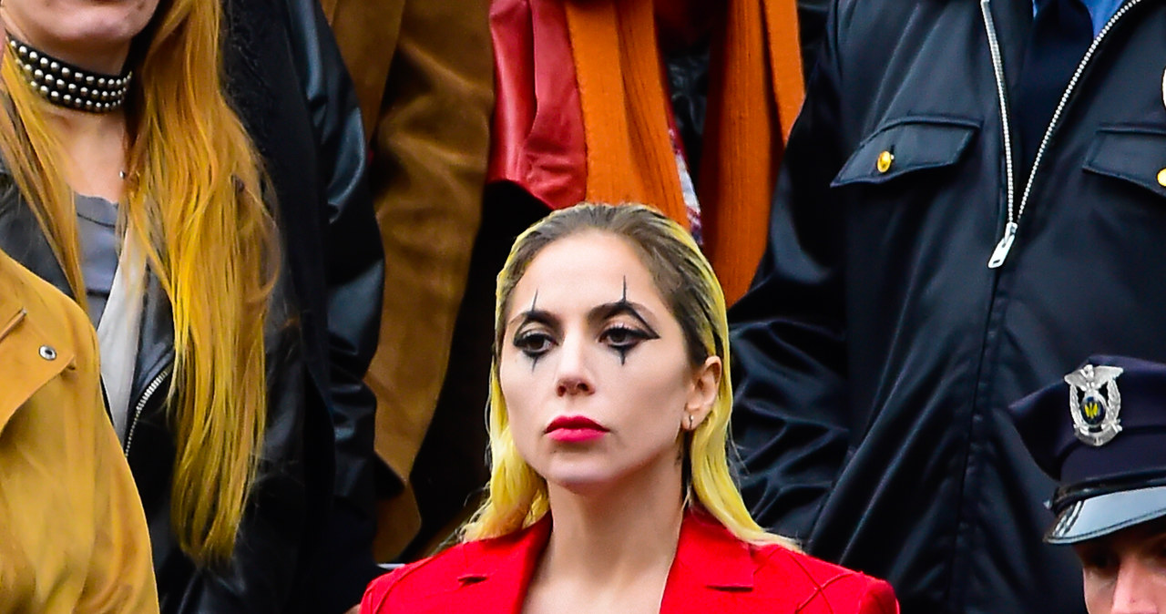 Lady Gaga jako Harley Quinn na planie filmu "Joker 2" /Raymond Hall /Getty Images