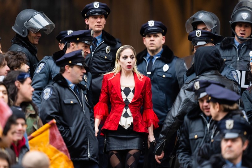 Lady Gaga jako Harley Quinn na planie filmu "Joker 2" /Gotham /Getty Images