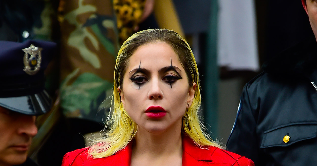 Lady Gaga jako Harley Quinn na planie filmu "Joker 2" /Raymond Hall /Getty Images