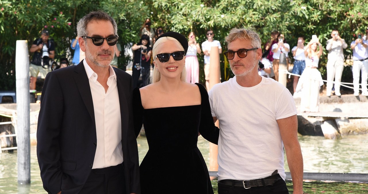 Lady Gaga, Joaquin Phoenix i Todd Phillips na festiwalu w Wenecji /Francesca Vieceli/Cover Images/East News /East News