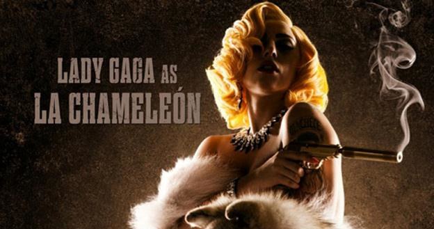 Lady Gaga na plakacie zapowiadającym film "Machete Kills" /materiały dystrybutora