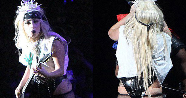 Lady Gaga podczas jednego z ostatnich koncertów /AFP