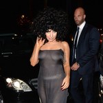 Lady Gaga w przezroczystej sukience!