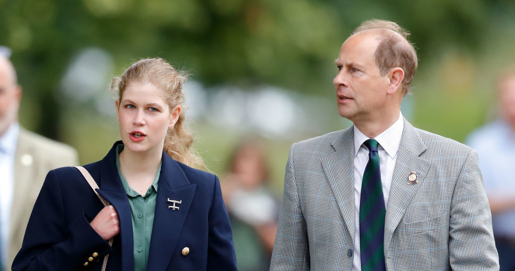 Lady Ludwika Windsor z ojcem, księciem Edwardem /Max Mumby/Indigo /Getty Images