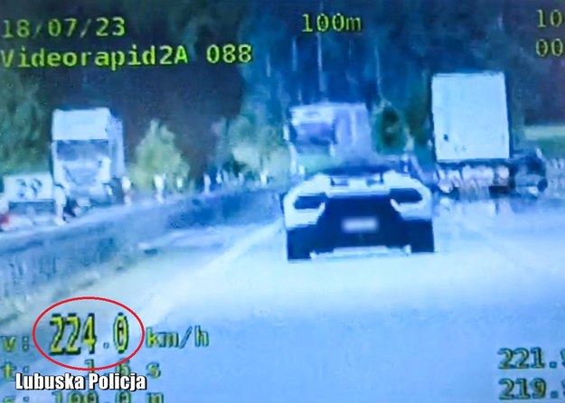 Lamborghini huracan prowadzone przez 34-latka /policja.pl /