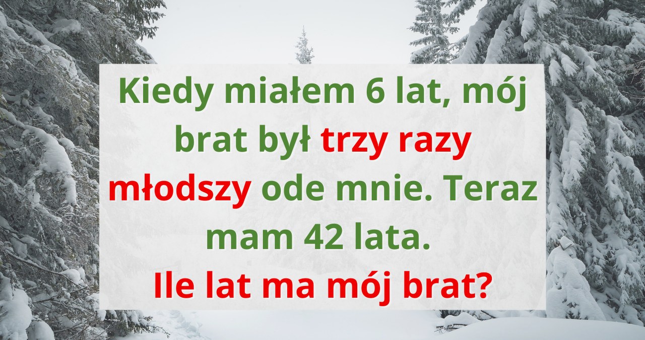 Łamigłówka na sprawdzenie szarych komórek. Jaka jest odpowiedź? /Canva Pro