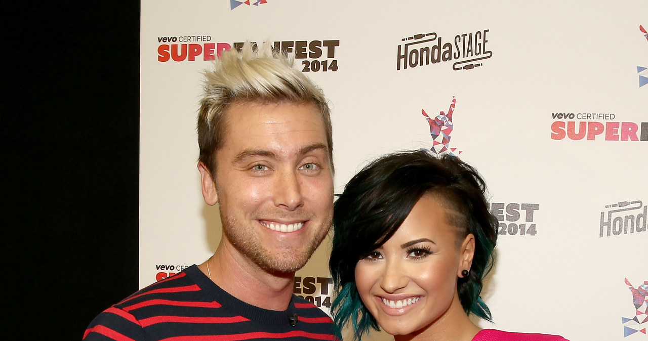 Lance Bass, na zdj. z Demi Lovato /Christopher Polk /Getty Images