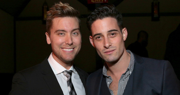 Lance Bass z narzeczonym /Mike Windle /Getty Images