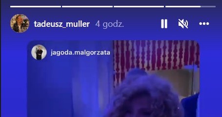 Lara Gessler na ślubie córki /Screen z profilu www.instagram.com/tadeusz_muller /Instagram