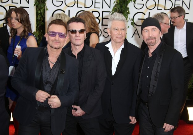 Larry Mullen junior, Bono, Adam Clayton and The Edge /Hubert Boesl  (DPA) /PAP