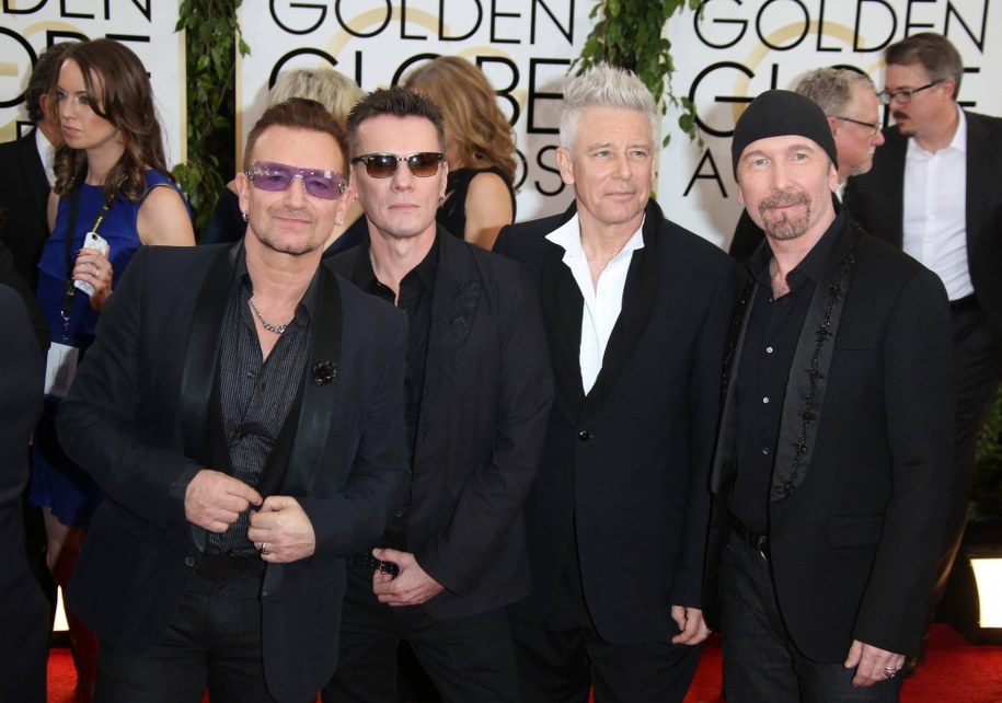 Larry Mullen junior, Bono, Adam Clayton and The Edge /Hubert Boesl  (DPA) /PAP