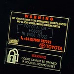Laserowe znaki Toyoty