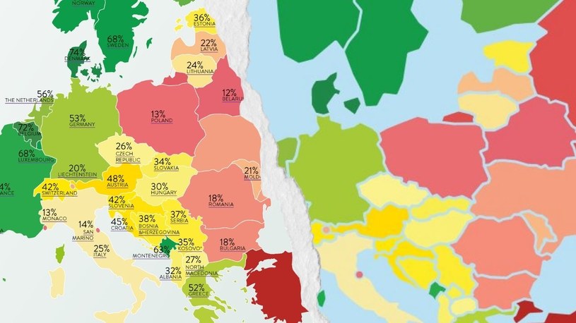 Lata mijają, a Polska nadal na szarym końcu rankingu państw przyjaznych LGBTQ /Twitter