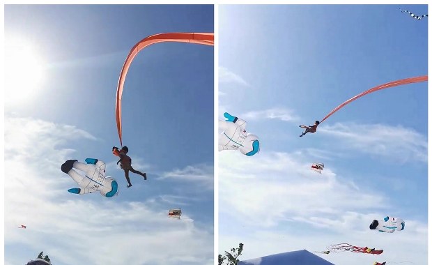 Latawiec porwał 3-letnią dziewczynkę. Szybowała 30 metrów nad ziemią