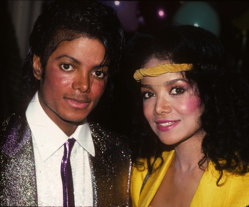 LaToya Jackson z bratem w 1984 roku /Jeffrey Mayer /Getty Images