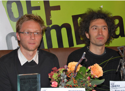 Laureaci dwóch głównych nagród na OFF Camerze - Alex Holdridge i Azazel Jacobs /INTERIA.PL