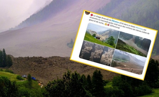 "Lawa" z lodu, skał i zmrożonego śniegu. Lodowiec runął na wioskę 