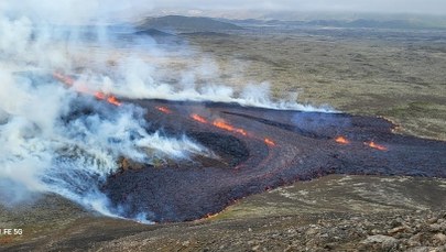 Lawa znów płynie. Rozpoczęła się erupcja wulkanu na Islandii