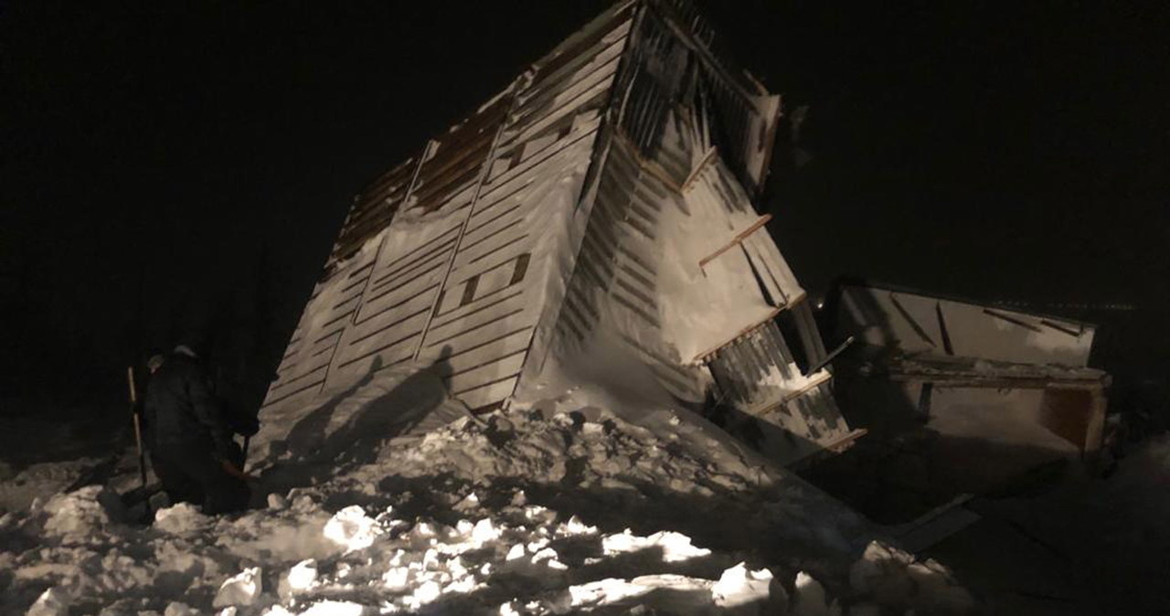 Lawina w ośrodku narciarskim w pobliżu Norylska