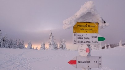 Lawinowa "trójka" w Beskidach. Niebezpiecznie na Babiej Górze