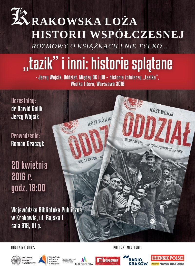 "Łazik" i inne historie - spotkanie Krakowskiej Loży Historii Współczesnej /materiały prasowe