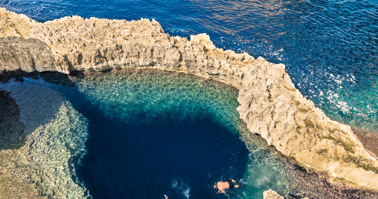 Lazurowe Okno na wyspie Gozo w archipelagu Wysp  Maltańskich /123RF/PICSEL